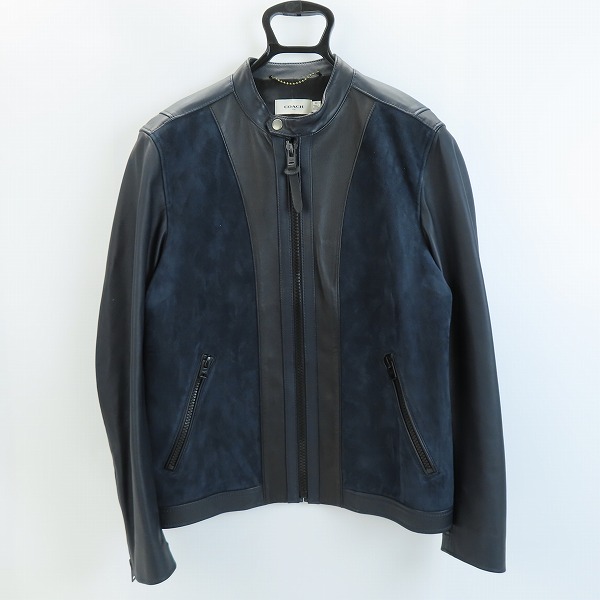実際に弊社で買取させて頂いたCOACH/コーチ レーサージャケット レザー ブルゾン 93839/50