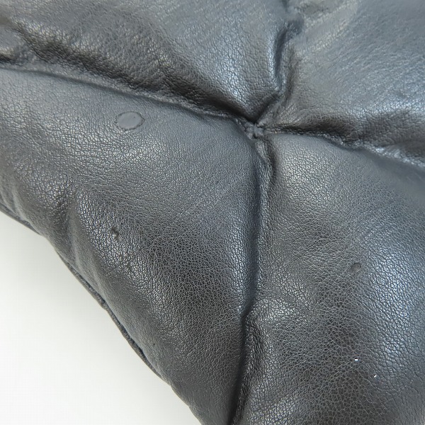 実際に弊社で買取させて頂いたISAMU KATAYAMA BACKLASH/バックラッシュ BRITANIA カンガルーレザー ダウンネックウォーマーの画像 6枚目