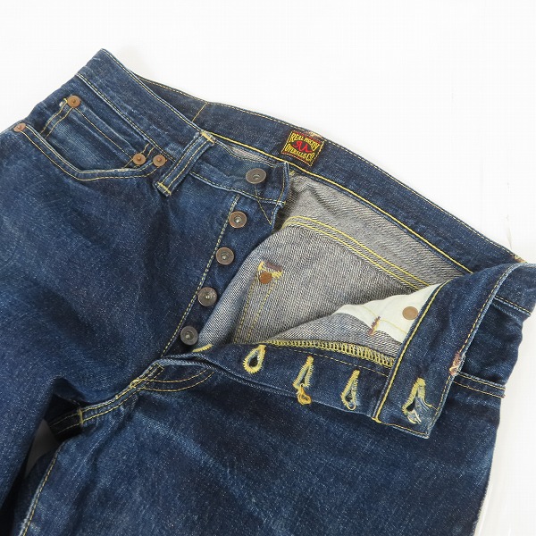 実際に弊社で買取させて頂いたTHE REAL McCOY'S/リアルマッコイズ デニムパンツ ボタンフライ S613/33/34の画像 5枚目