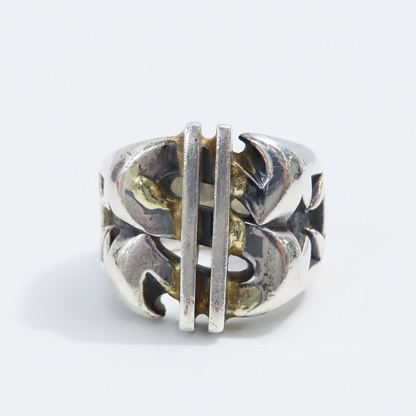 実際に弊社で買取させて頂いたBWL/Bill Wall Leather/ビルウォールレザー ダラー リング w/ゴールドサダー 24-26号の画像 1枚目