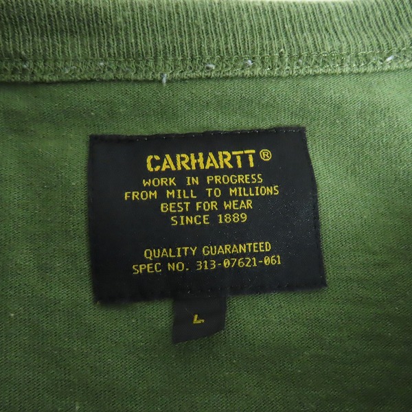実際に弊社で買取させて頂いたCarhartt/カーハート ポケットTシャツ ビッグシルエット Lの画像 2枚目