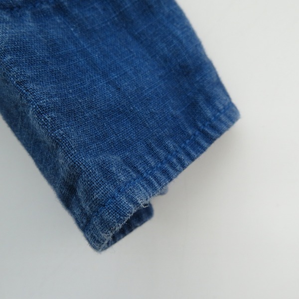 実際に弊社で買取させて頂いたBLUE BLUE/ブルーブルー 絞り染シャツ ブルー/2の画像 7枚目