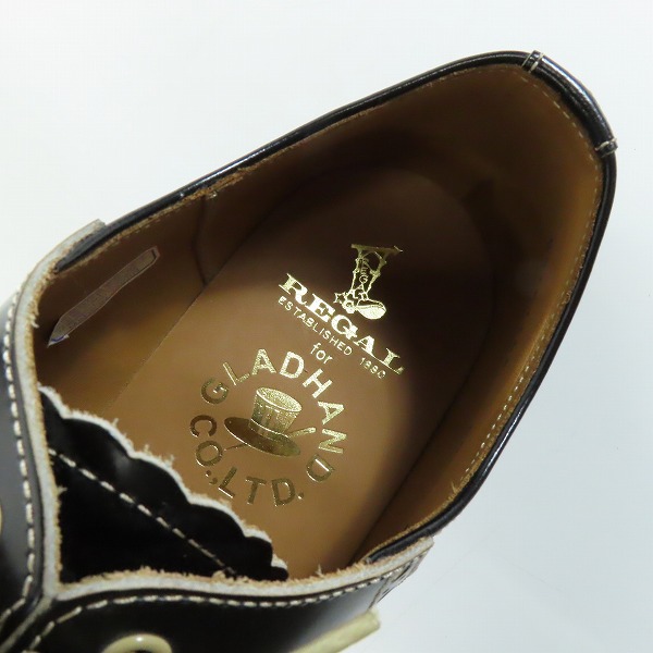 実際に弊社で買取させて頂いたGLADHAND × REGAL/グラッドハンド×リーガル サドルシューズ 606S GHEB/27の画像 4枚目