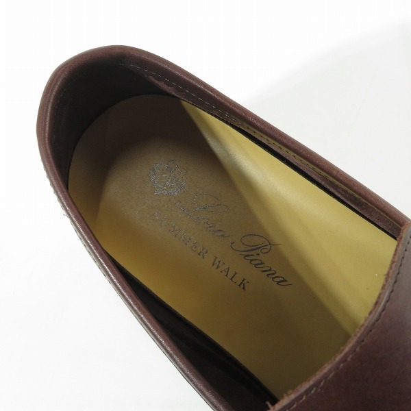 実際に弊社で買取させて頂いたLoro Piana/ロロピアーナ SUMMER WALK レザー ローファー /40.5の画像 4枚目