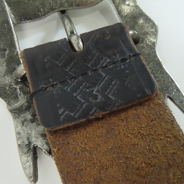 実際に弊社で買取させて頂いたroar/ロアー 二丁拳銃 コンチョ付きレザーベルト/3の画像 4枚目