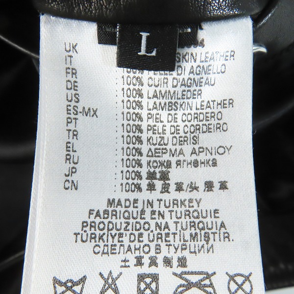 実際に弊社で買取させて頂いたDIESEL/ディーゼル 20AW ダブルライダースジャケット A00040/Lの画像 3枚目