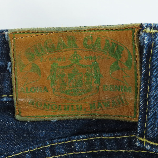 実際に弊社で買取させて頂いた【難あり】SUGARCANE/シュガーケーン  ハワイ砂糖黍 デニム SC40100/W33の画像 5枚目