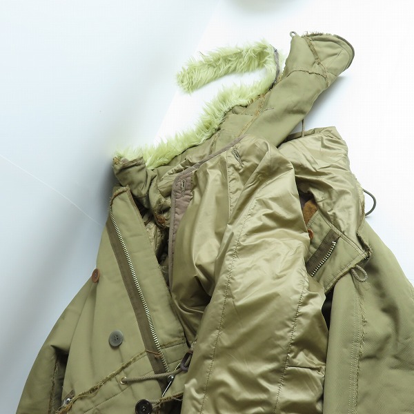 実際に弊社で買取させて頂いたJohn UNDERCOVER/ジョンアンダーカバー N-3B モッズコート JUX4301/3の画像 2枚目