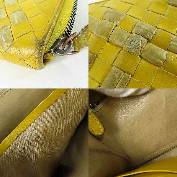 実際に弊社で買取させて頂いたBOTTEGA VENETA/ボッテガヴェネタ イントレチャート/イントレ ラウンドジップ ロングウォレット/長財布の画像 8枚目