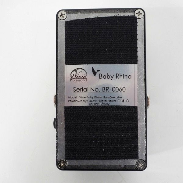 実際に弊社で買取させて頂いた【難有り】Vivie/ビビー Professional Baby Rhino オーバードライブ ベース用エフェクターの画像 6枚目