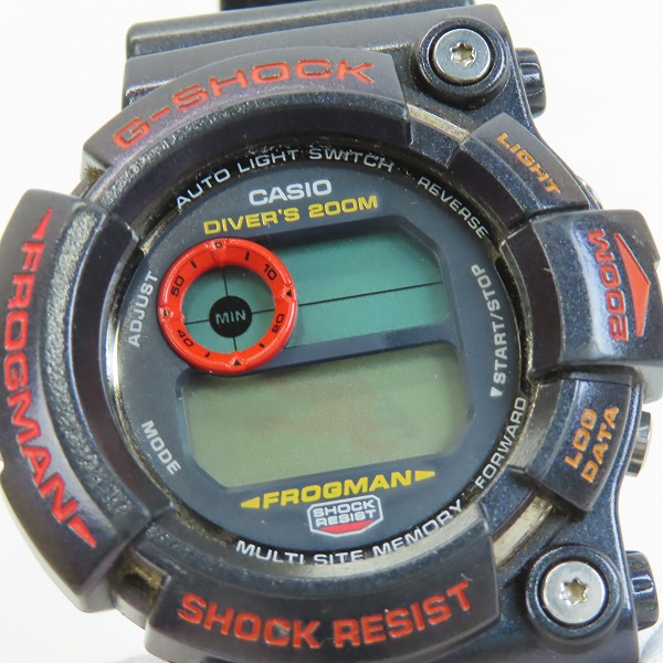 実際に弊社で買取させて頂いたG-SHOCK/Gショック FROGMAN 毒蛙 マジョーラカラー GW-201-6JF【動作未確認】の画像 5枚目