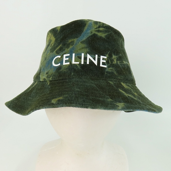 実際に弊社で買取させて頂いた【JPタグ】Celine/セリーヌ 22SS ロゴ コーデュロイ カモフラージュ柄 バケットハット/帽子 2AU5B214Q/Lの画像 1枚目