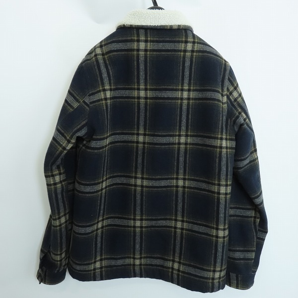 実際に弊社で買取させて頂いたSTUSSY/ステューシー ロゴ刺繍 ウールジャケット/Sの画像 1枚目