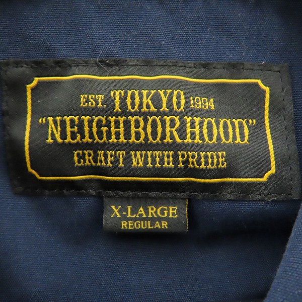 実際に弊社で買取させて頂いたNEIGHBORHOOD/ネイバーフッド  CLASSIC WORK SHIR クラシックワークシャツ 半袖 171TSNH-SHM02 /XLの画像 2枚目