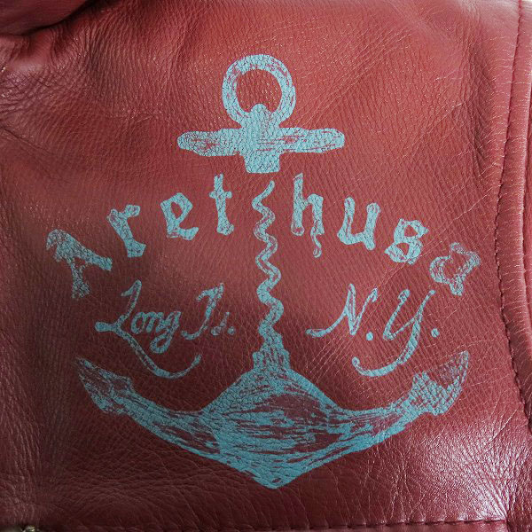 実際に弊社で買取させて頂いたSchott/ショット Long Island ライダースジャケット 牛革 3141022/Sの画像 5枚目