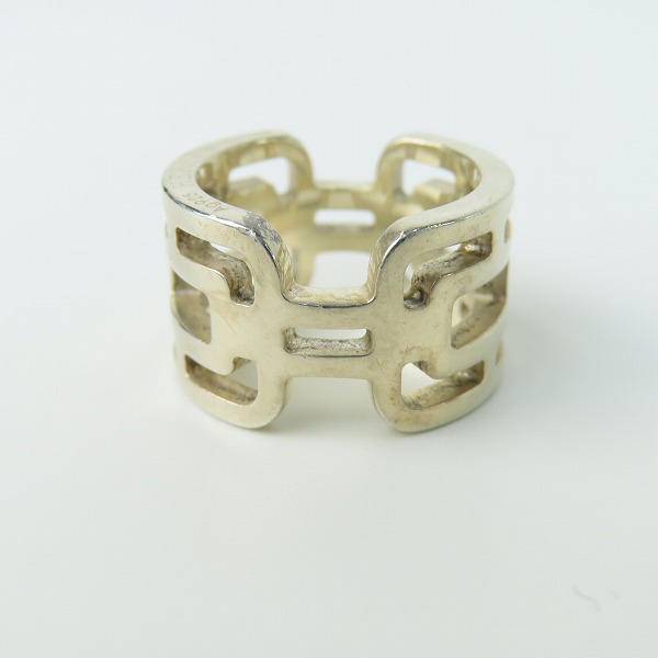 実際に弊社で買取させて頂いたHERMES/エルメス リング アルカンPM シルバー Ag925/52 11.5-12.5号の画像 1枚目