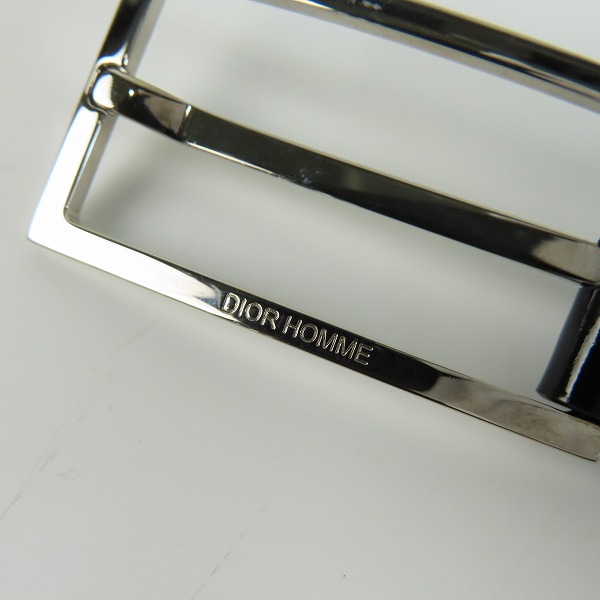 実際に弊社で買取させて頂いたDior Homme/ディオールオム エナメル ベルト 46 BM-0058/80の画像 3枚目