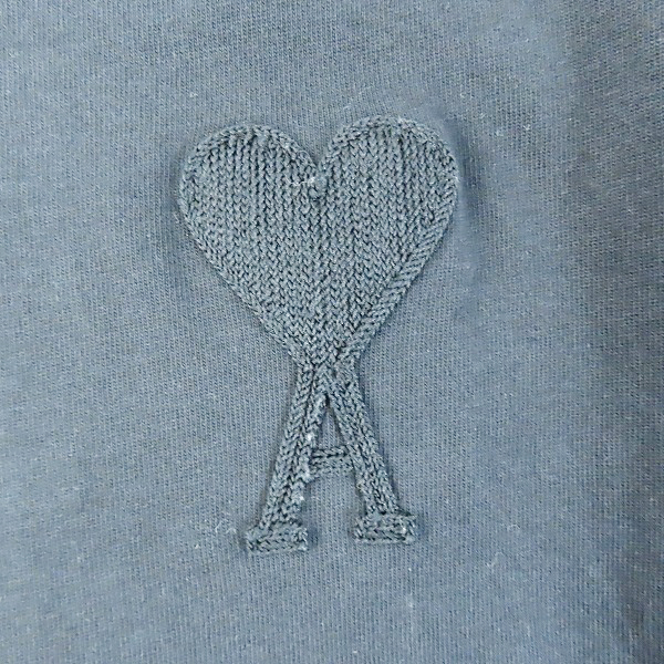 実際に弊社で買取させて頂いたami alexandre mattiussi/アミ アレクサンドルマテュッシ ハート刺繍 半袖Tシャツ ブラック/Sの画像 6枚目