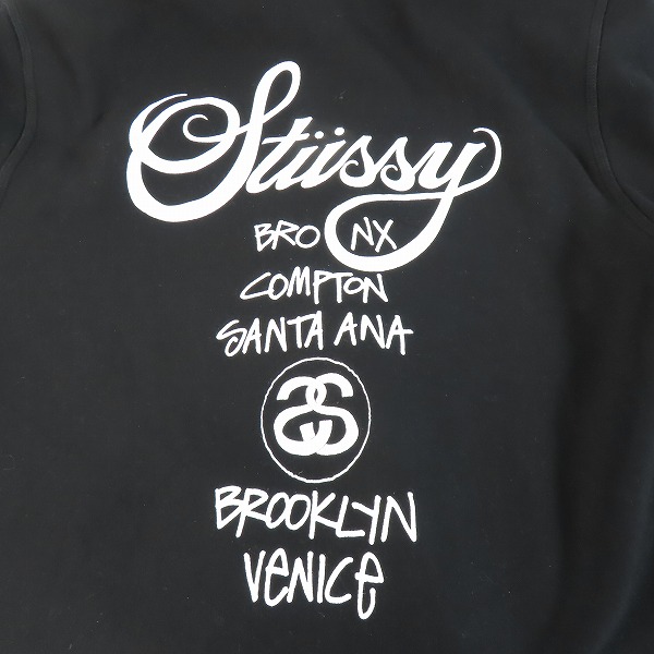 実際に弊社で買取させて頂いたSTUSSY/ステューシー BASIC STUSSY ZIP HOODIE ロゴプリント ジップアップパーカー 1974649/Lの画像 5枚目