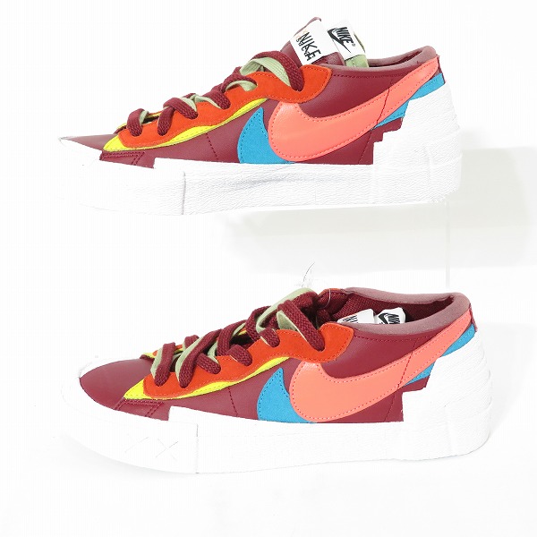 実際に弊社で買取させて頂いた【未使用】NIKE×SACAI×KAWS/ナイキ×サカイ×カウズ BLAZER LOW Team Red DM7901-600/26.5の画像 3枚目