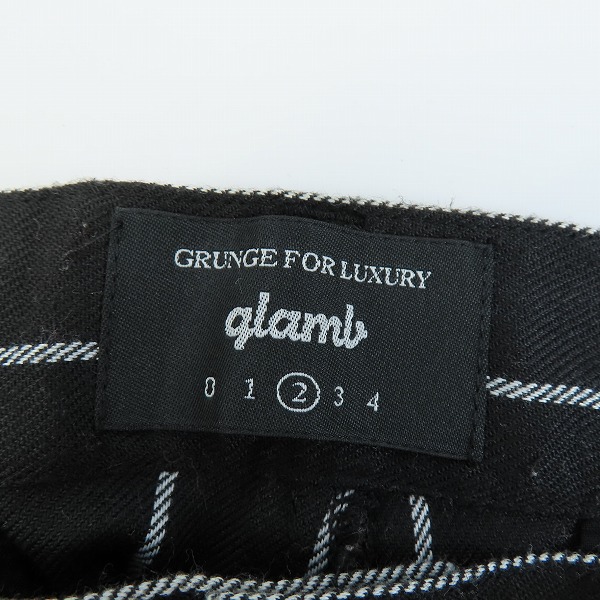 実際に弊社で買取させて頂いたglamb/グラム Marco cropped pants/マルコクロップドパンツ ストライプ GB0219/P04/2の画像 2枚目