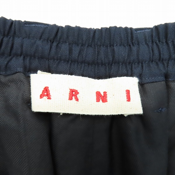 実際に弊社で買取させて頂いた【JPタグ】MARNI/マルニ 2024年モデル トロピカルウール イージパンツ PUMU0017UD TW839/46の画像 3枚目