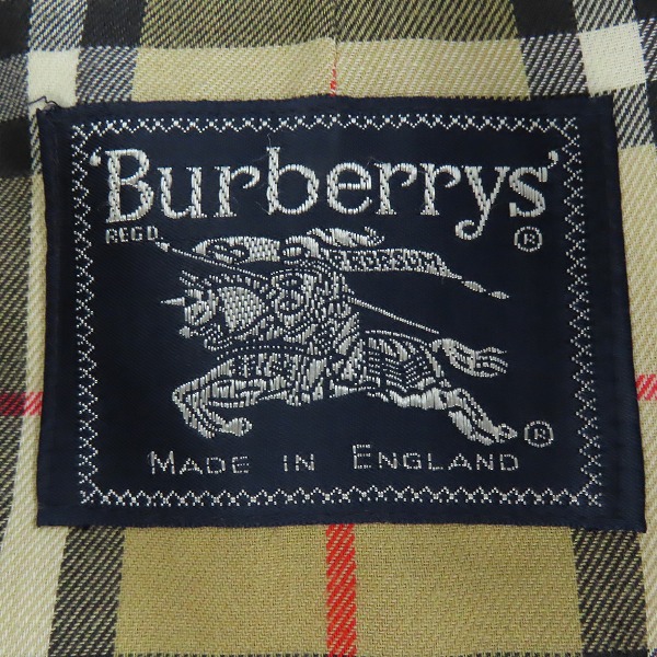 実際に弊社で買取させて頂いたBurberrys /バーバリーズ 裏地ノバチェック柄 イングランド製 トレンチコート　の画像 2枚目