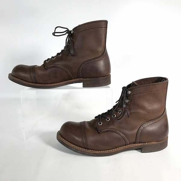 実際に弊社で買取させて頂いたRED WING/レッドウィング IRON RANGER/アイアン レンジャー ワークブーツ 8111/7.5の画像 3枚目