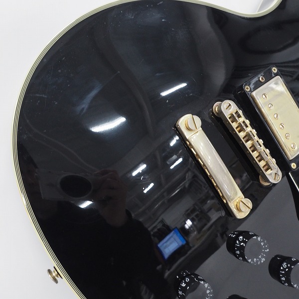 実際に弊社で買取させて頂いた★【弦無し】BUSKER'S/バスカーズ レスポールカスタムType ブラック エレキギターの画像 5枚目