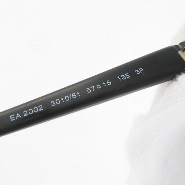 実際に弊社で買取させて頂いたEMPORIO ARMANI/エンポリオアルマーニ 偏光レンズ スクエア型サングラス EA2002の画像 7枚目