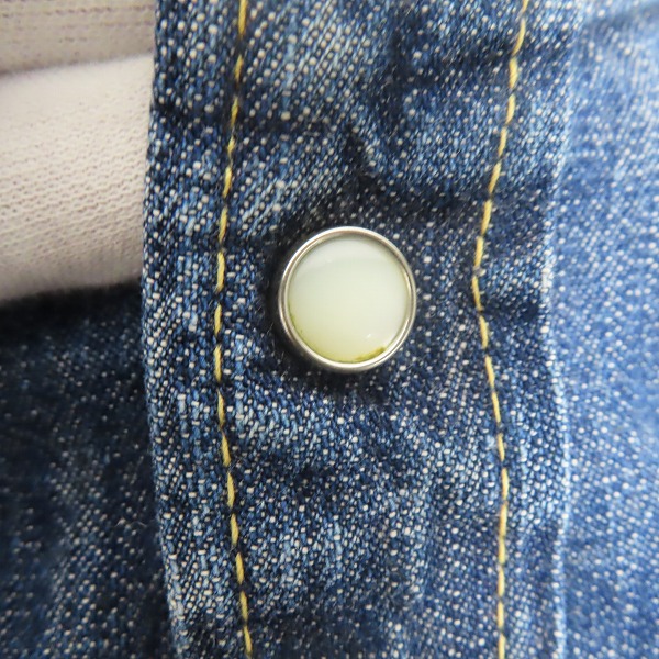 実際に弊社で買取させて頂いたJoe McCOY/ジョーマッコイ THE REAL McCOY'S/リアルマッコイズ デニムシャツ Lot105/15の画像 5枚目