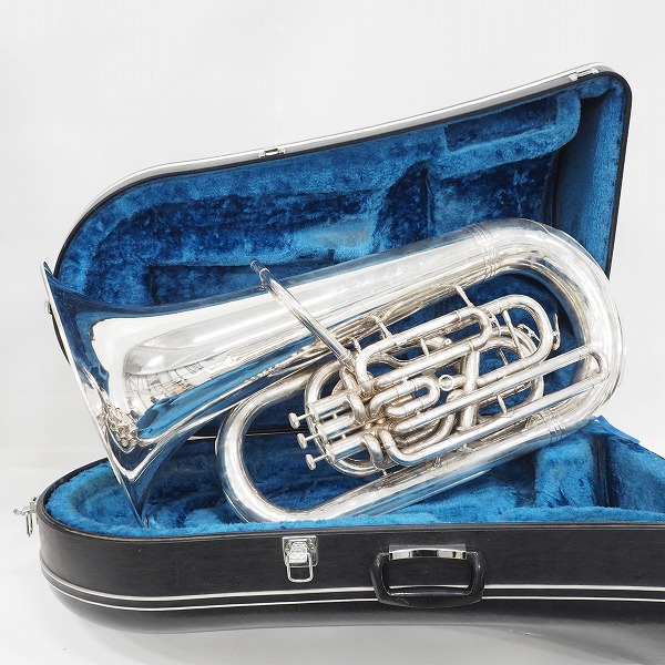 実際に弊社で買取させて頂いた★【ジャンク】YAMAHA/ヤマハ YEB-631S チューバ 銀メッキ仕上げ ハードケース付