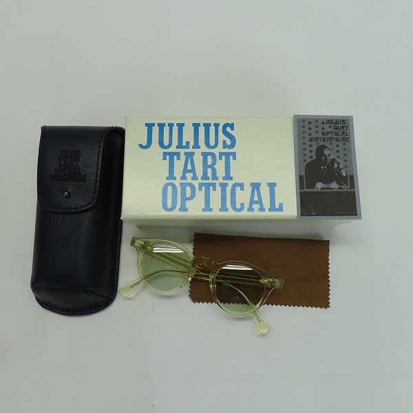 実際に弊社で買取させて頂いたJULIUS TART OPTICAL/ジュリアスタートオプティカル 眼鏡フレーム/アイウェア/メガネ PL-022Rの画像 9枚目
