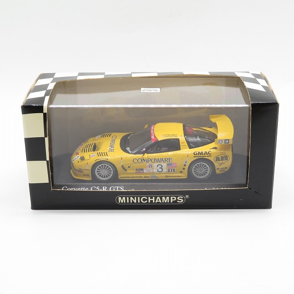 実際に弊社で買取させて頂いたMINICHAMPS/ミニチャンプス 1/43 シボレー コルベット C5-R 2003年 セブリング12時間 GTSクラス 優勝車仕様 ミニカー