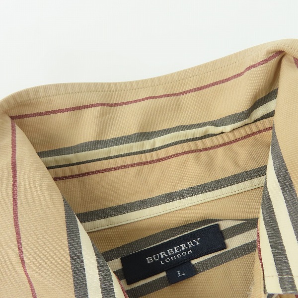 実際に弊社で買取させて頂いたBurberry London/バーバリーロンドン ストライプシャツ 01160-12/Lの画像 4枚目
