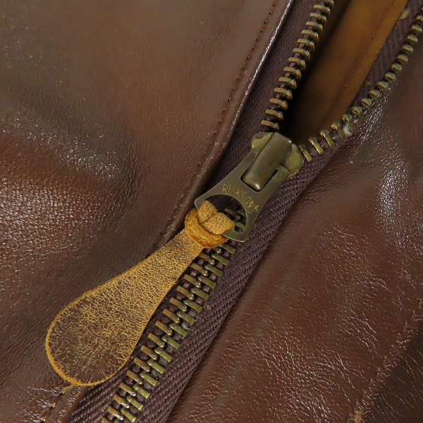 実際に弊社で買取させて頂いたBUZZ RICKSON'S/バズリクソンズ A-2 フライトジャケット 30-1415 ブラウン/40の画像 6枚目