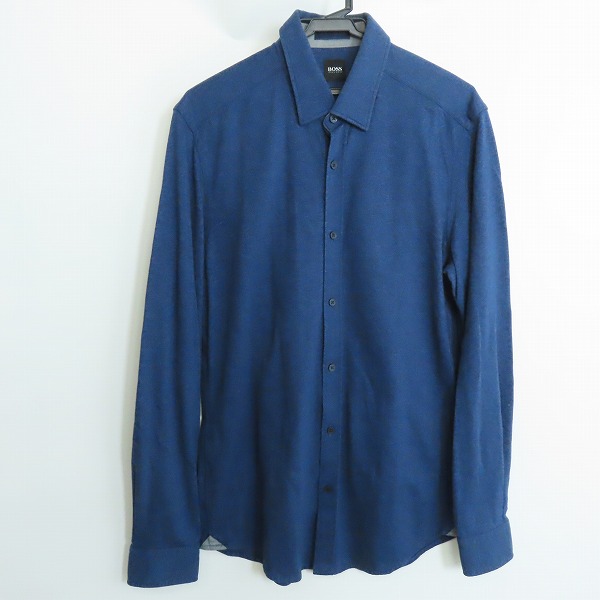 実際に弊社で買取させて頂いたHUGO BOSS/ヒューゴボス コットンニット長袖シャツ REGULAR FIT/レギュラーフィット/M