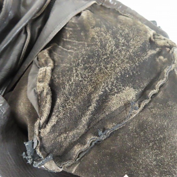 実際に弊社で買取させて頂いたBACKLASH/バックラッシュ カーフタンニン ダブルライダース/1057-03/L(3)の画像 4枚目