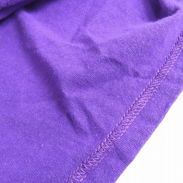 実際に弊社で買取させて頂いたSTUSSY/ステューシー Tシャツ  半袖シャツ センターロゴプリント パープル Mの画像 7枚目