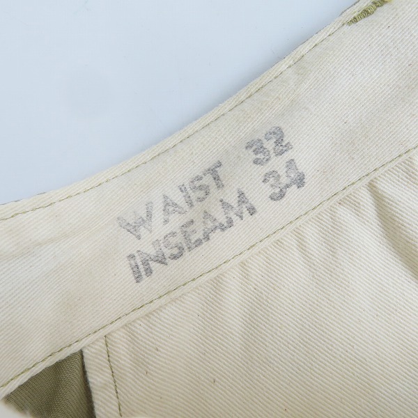 実際に弊社で買取させて頂いたBuzz Rickson's/バズリクソンズ チノパンツ/ワークパンツ BR40025 W32の画像 3枚目