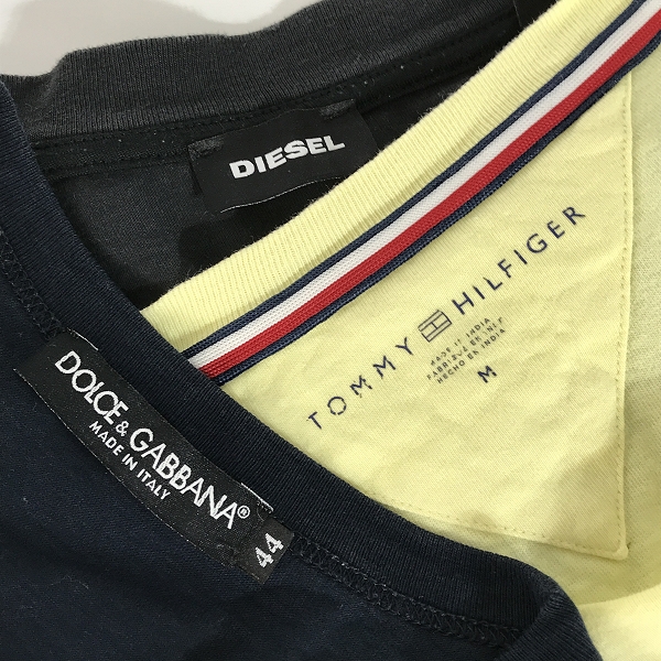 実際に弊社で買取させて頂いた【おまとめ】ドルチェ&ガッバーナ/ディーゼル/トミーヒルフィガー 他 テーラードジャケット/Tシャツ/ボタンシャツ 等