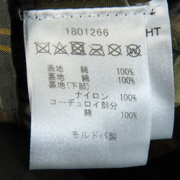 実際に弊社で買取させて頂いたBarbour/バブアー LIGHTWEIGHT/ライトウェイト HARRIER オイルドジャケット/コート MWX1352OL91/Mの画像 4枚目