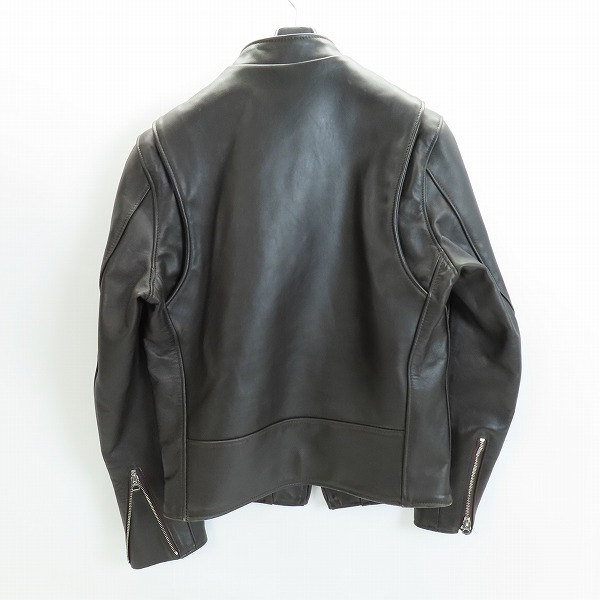 実際に弊社で買取させて頂いたSchott/ショット 641XX USA製 カウレザー シングルライダース ジャケット 7009/36の画像 1枚目