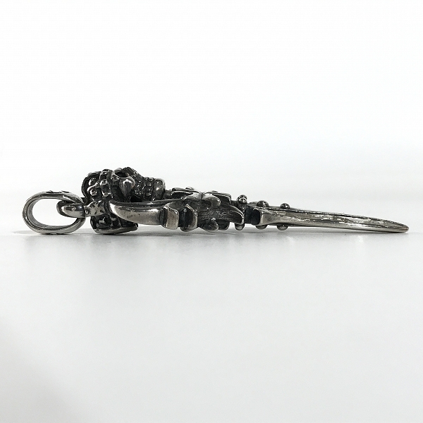 実際に弊社で買取させて頂いた【ギャラ付き】TRAVIS WALKER/トラヴィスワーカー キング ウイング スカル ダガー ペンダントの画像 4枚目