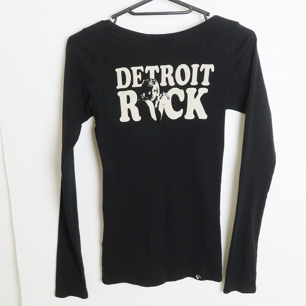 実際に弊社で買取させて頂いたHYSTERIC GLAMOUR/ヒステリックグラマー レディース DETROIT ROCK ガール ロンT 0104CL13/Fの画像 1枚目