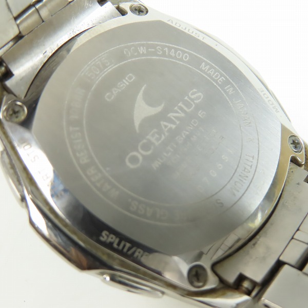 実際に弊社で買取させて頂いたCASIO/カシオ OCEANUS/オシアナス マンタ タフソーラー/電波 腕時計 OCW-S1400-1AJFの画像 4枚目