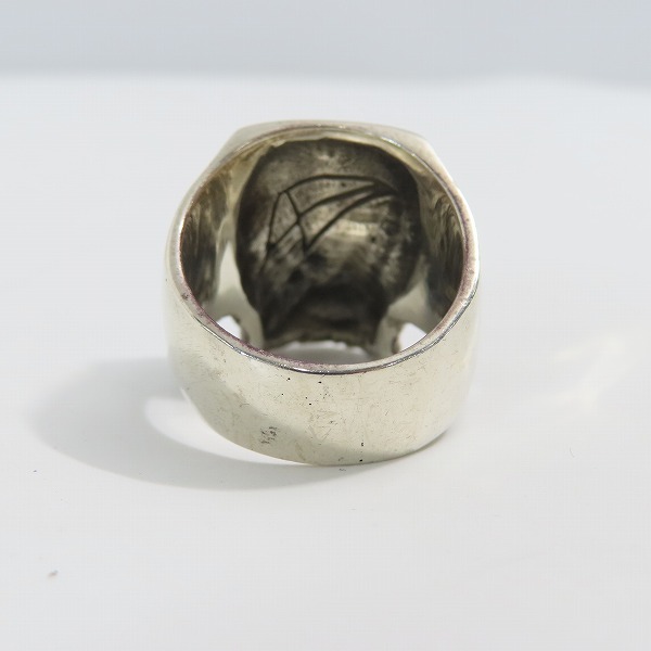 実際に弊社で買取させて頂いたCRAZY PIG/クレイジーピッグ LEMOLA SKULL RING レモラスカル リング 19.5-21.5号の画像 4枚目