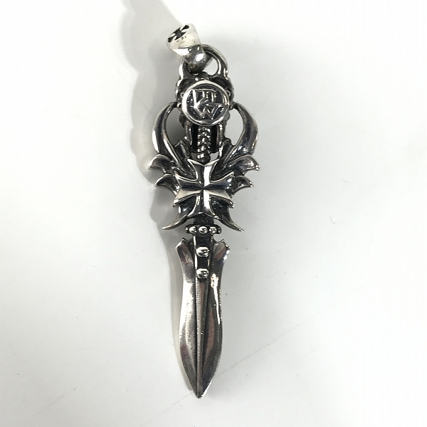 実際に弊社で買取させて頂いた【ギャラ付き】TRAVIS WALKER/トラヴィスワーカー キング ウイング スカル ダガー ペンダントの画像 2枚目