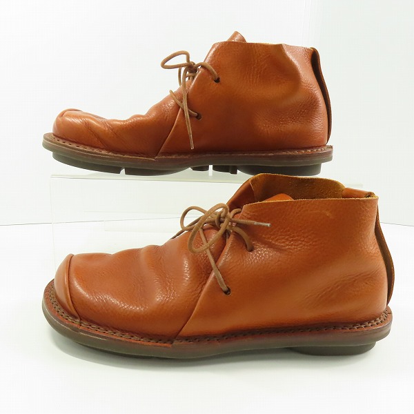 実際に弊社で買取させて頂いたtrippen/トリッペン SPACE 2ホール レザーチャッカブーツ/41の画像 3枚目