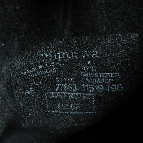 実際に弊社で買取させて頂いたCHIPPEWA/チペワ スチールトゥ レザー エンジニアブーツ 27863 /8Eの画像 5枚目